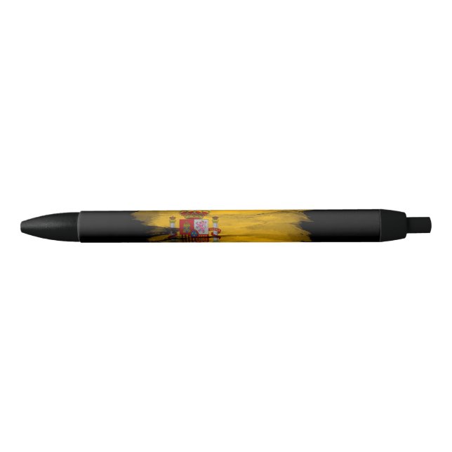 Spain flag brush stroke, national flag pen (Front)