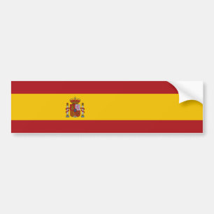 Spain Flag Bumper Sticker