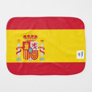 Spain Flag Burp Cloth