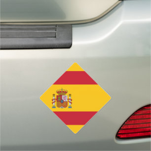 spain flag car magnet