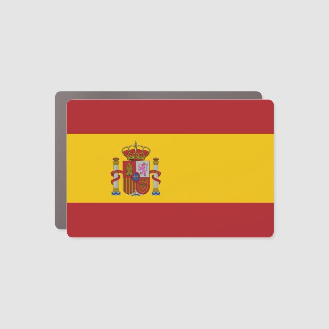 Spain Flag Car Magnet (Front)