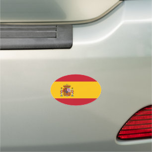 spain flag car magnet