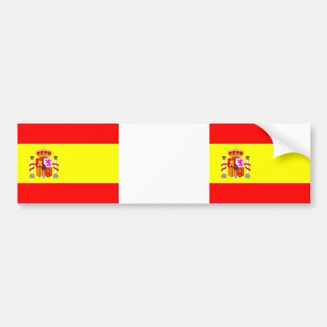 Spain Flag car sticker (Front)