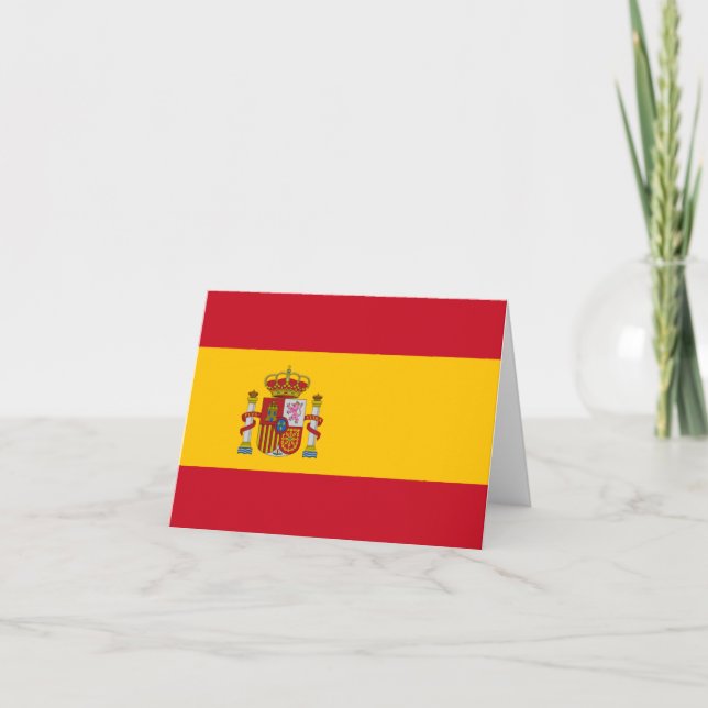 Spain Flag Card (Front)