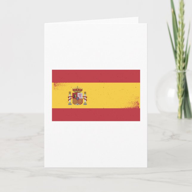 Spain Flag Card (Front)