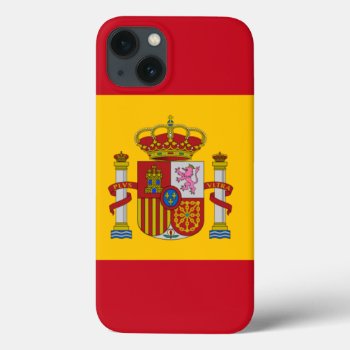 Spain Flag Iphone 13 Case by flagart at Zazzle