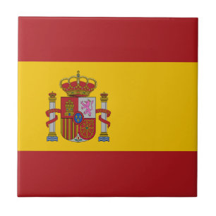 Spain Flag Ceramic Tile