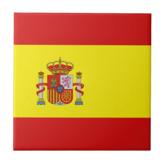 Spain Flag Ceramic Tile