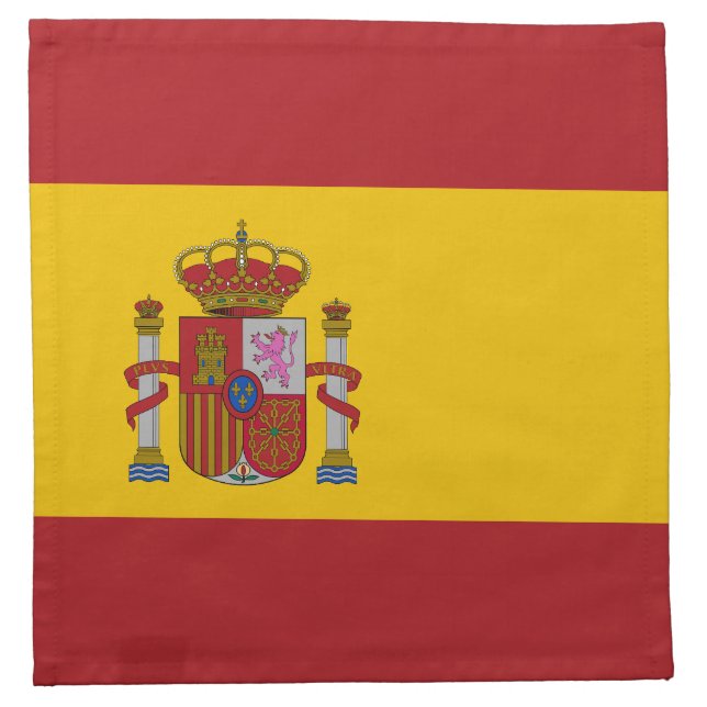Spain Flag Cloth Napkin (Front)