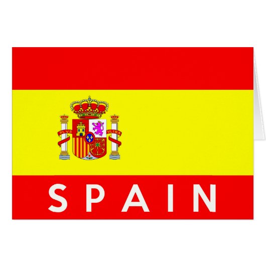 spain flag country text name cards (Front Horizontal)