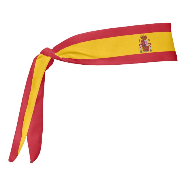 Spain Flag Elegant Patriotic Tie Headband (Rotate 270)