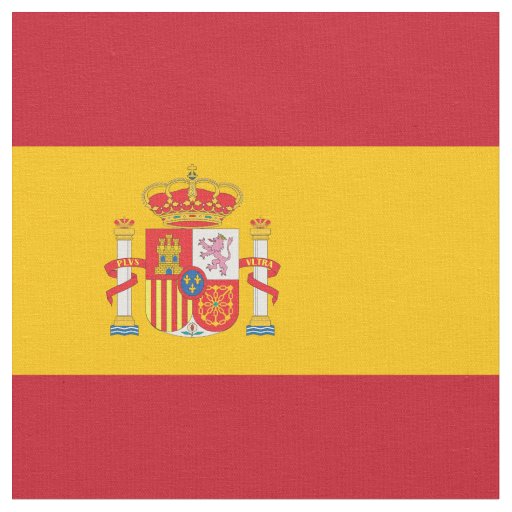 Spain flag fabric