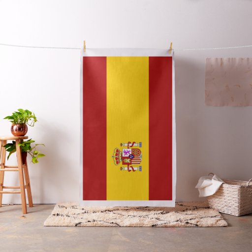 Spain flag fabric