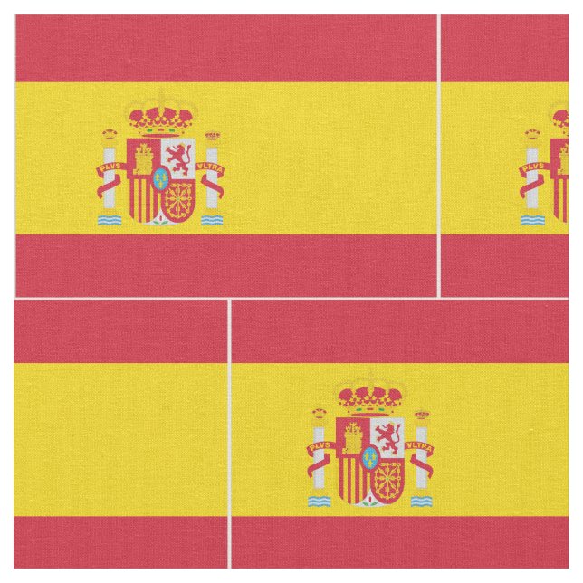 Spain Flag Fabric (Close Up)