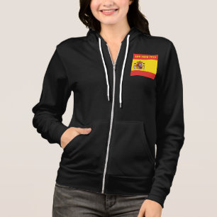 Spain Flag Football Soccer Patriotic Spanish Hoodie