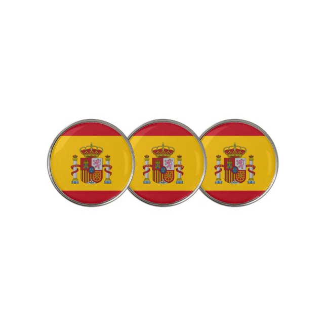 spain flag golf ball marker (3 Up)