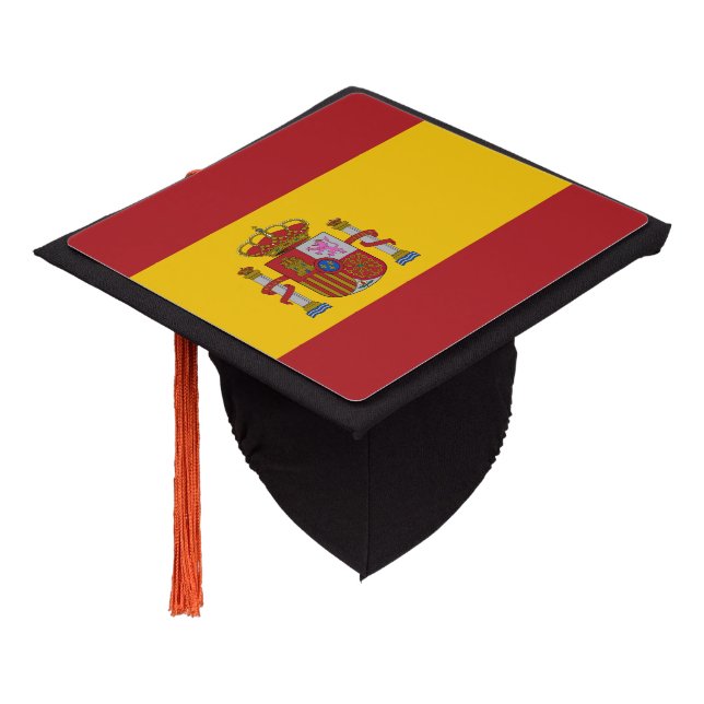 Spain Flag Graduation Cap Topper (Angled)