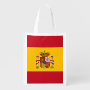 Spain Flag Grocery Bag