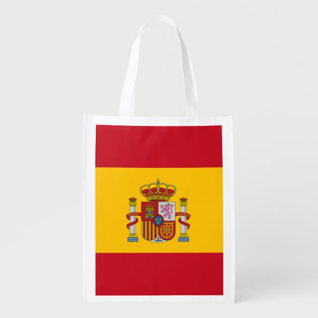 Spain Flag Grocery Bag (Front)