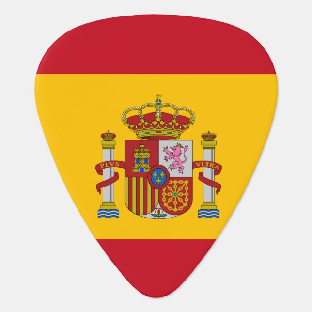 Spain Flag Guitar Pick (Front)