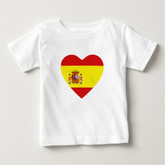 Spain Flag Heart T-Shirt