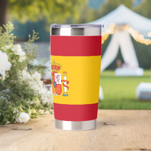 Spain flag insulated tumbler