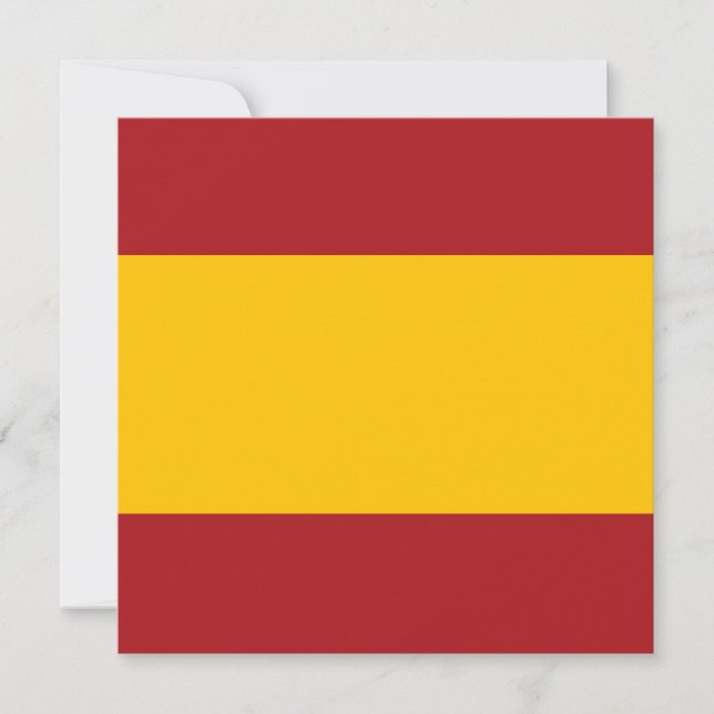 Spain Flag Invitation (Front)