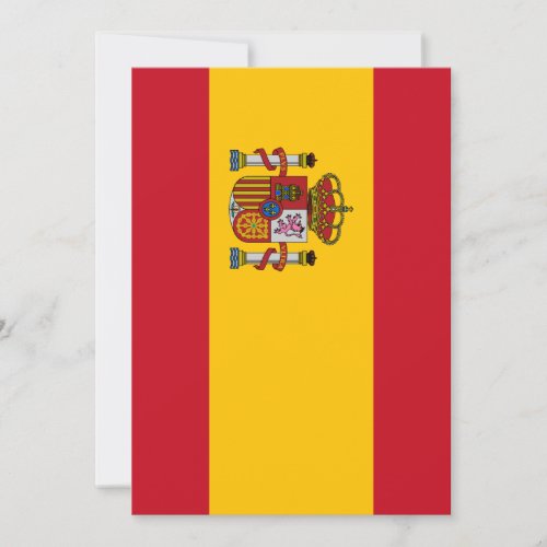 Spain flag invitation