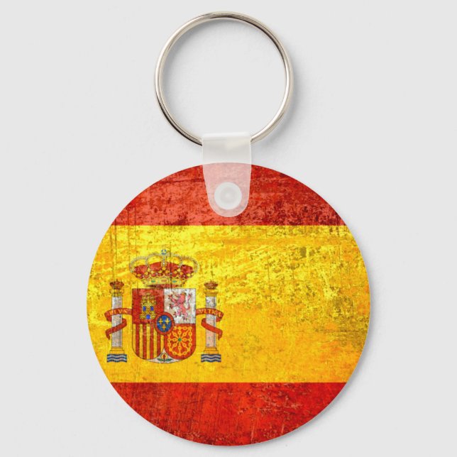 Spain flag keychain (Front)