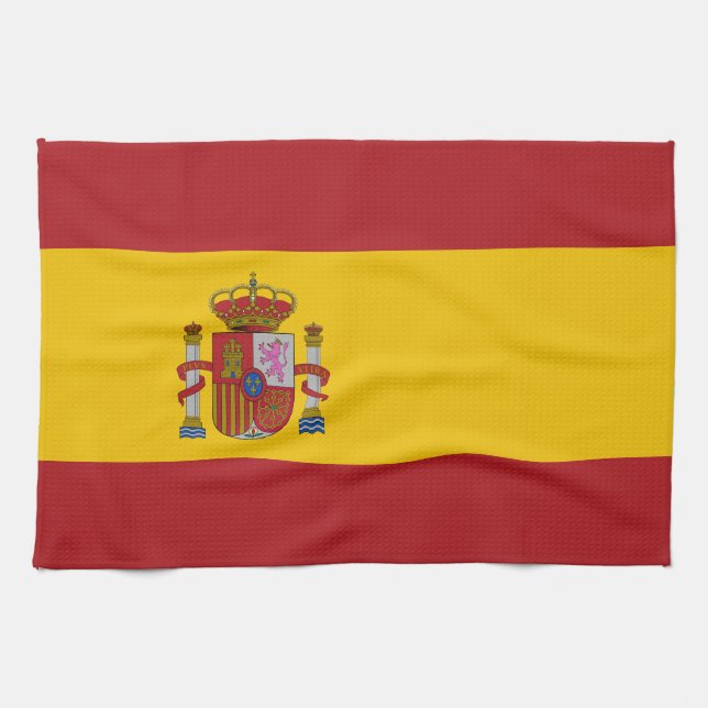 Spain Flag Kitchen Towel (Horizontal)
