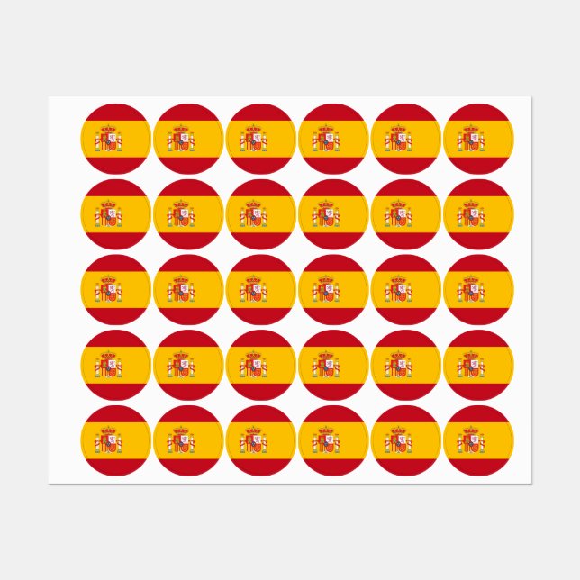 Spain flag labels (Sheet)