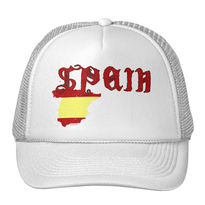 Spain Flag Map Hat