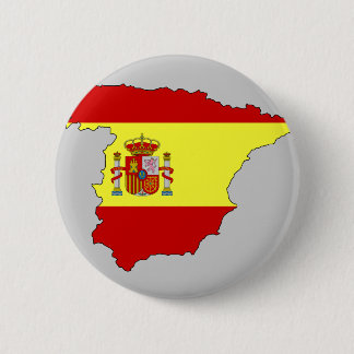 Spain flag map pinback button
