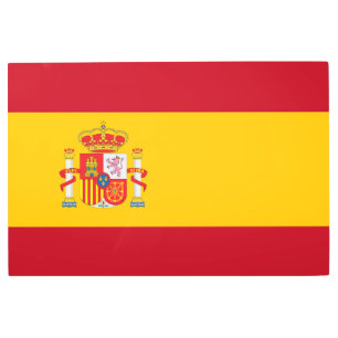 Spain flag metal print