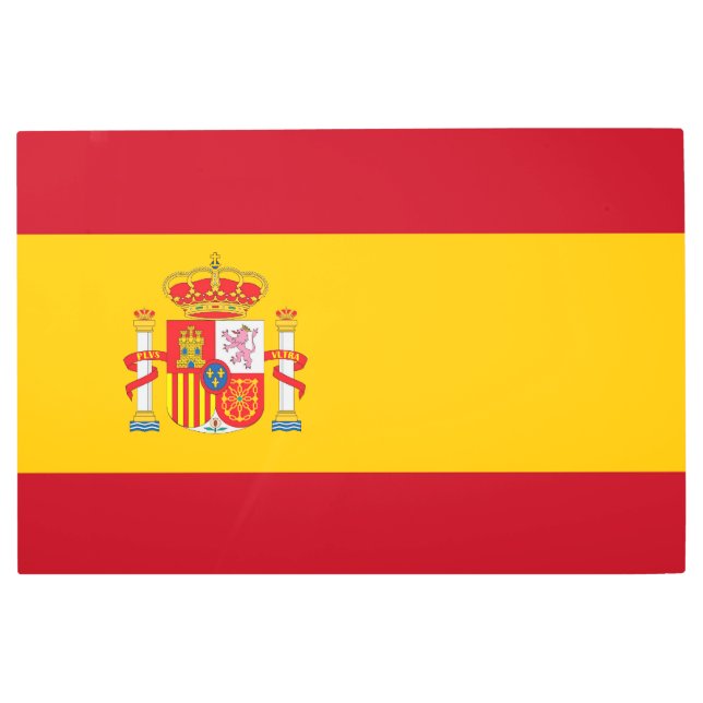 Spain flag metal print (Front)