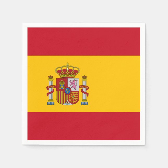 Spain Flag Napkins (Front)