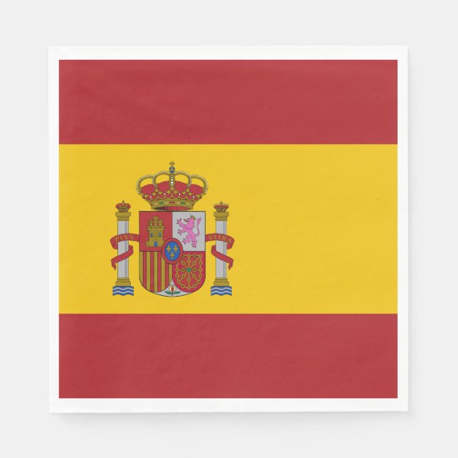 Spain Flag Napkins (Front)