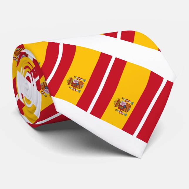 Spain Flag Neck Tie (Rolled)