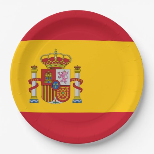 Spain Flag Paper Plates