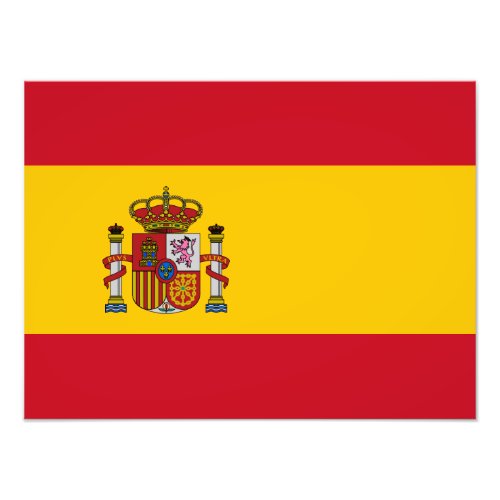 Spain flag photo print