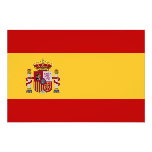 Spain Flag Photo Print
