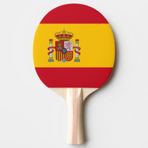 Spain Flag Ping Pong Paddle