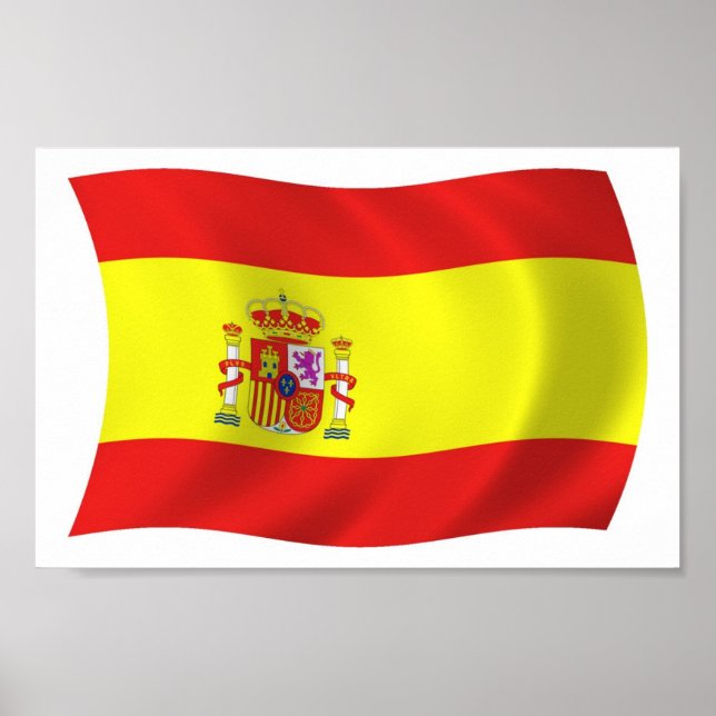 Spain Flag Poster Print (Front)