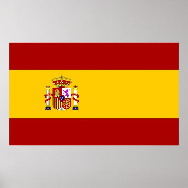 Spain flag quality poster (Front)
