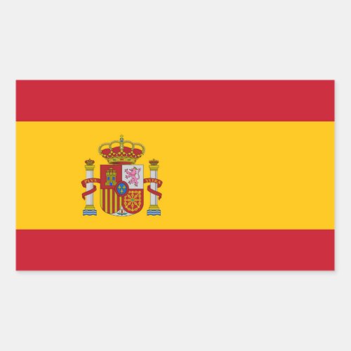 Spain Flag Rectangular Sticker