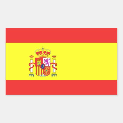 Spain Flag Rectangular Sticker