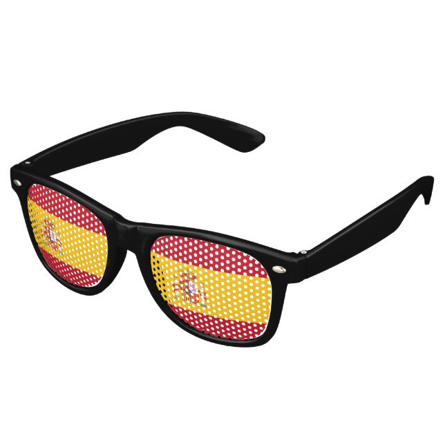 Spain flag retro sunglasses (Angled)