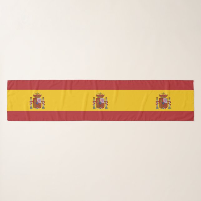 Spain Flag Scarf (Front (Horizontal))