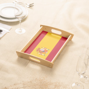 Spain flag serving tray