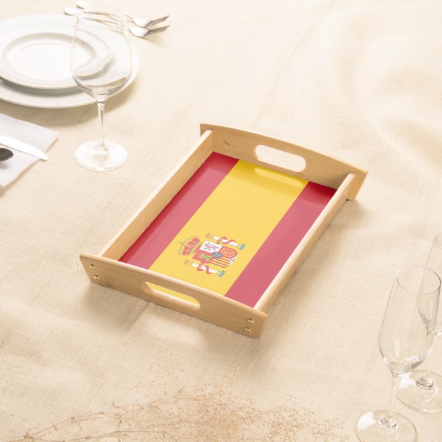 Spain flag serving tray (Front)